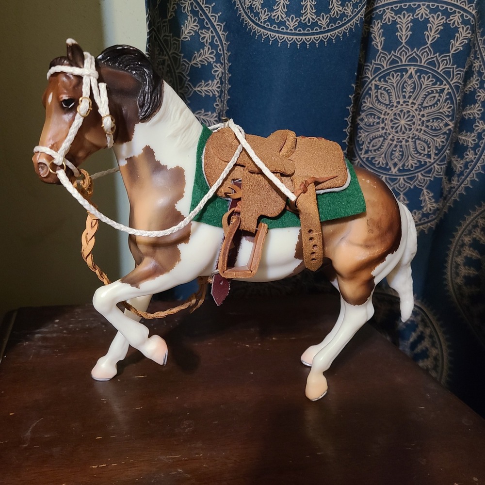 Handmade Western Saddle Bridle Blanket Set for Traditional Scale Breyer Stone